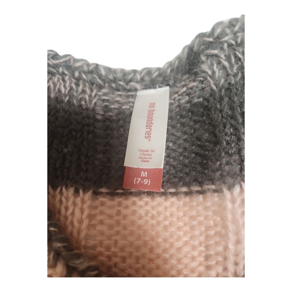 Long Sleeve Striped Bodycon Sweater Mini Dress Women's Med Preppy - Picture 10 of 10